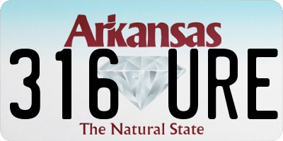 AR license plate 316URE