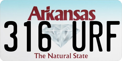 AR license plate 316URF