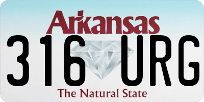 AR license plate 316URG