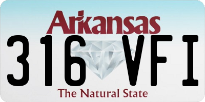 AR license plate 316VFI