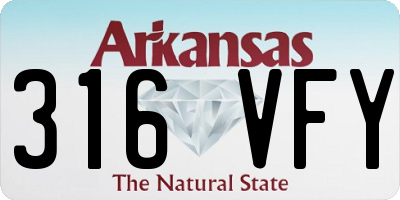 AR license plate 316VFY