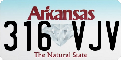 AR license plate 316VJV