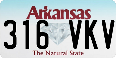 AR license plate 316VKV