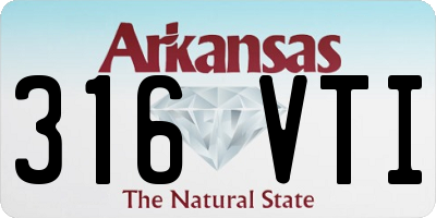 AR license plate 316VTI