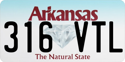 AR license plate 316VTL