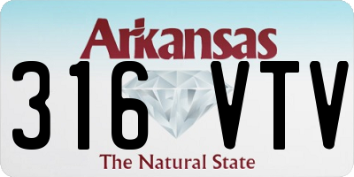 AR license plate 316VTV