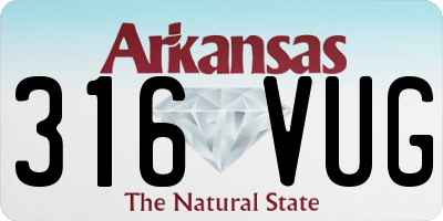 AR license plate 316VUG
