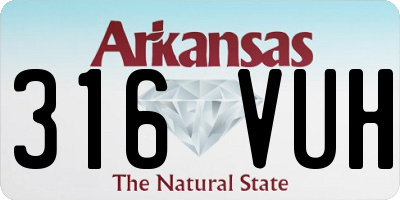 AR license plate 316VUH