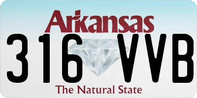 AR license plate 316VVB