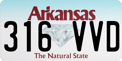 AR license plate 316VVD