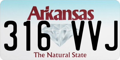 AR license plate 316VVJ