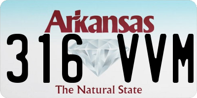 AR license plate 316VVM