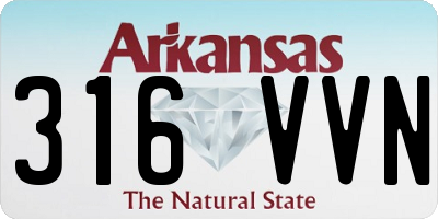 AR license plate 316VVN