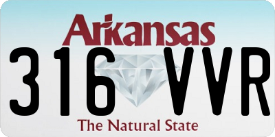 AR license plate 316VVR