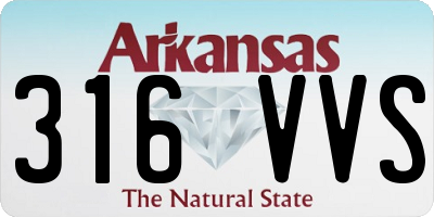 AR license plate 316VVS