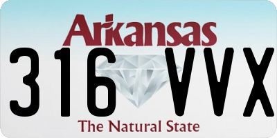 AR license plate 316VVX
