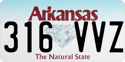 AR license plate 316VVZ