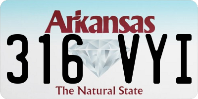 AR license plate 316VYI