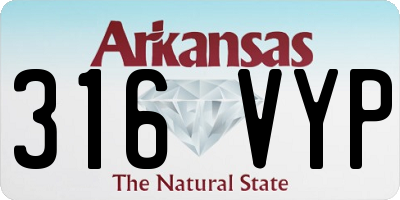 AR license plate 316VYP