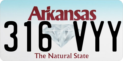 AR license plate 316VYY