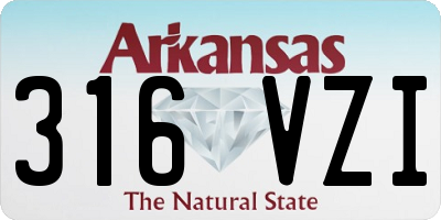 AR license plate 316VZI
