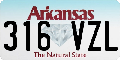 AR license plate 316VZL