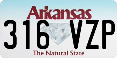 AR license plate 316VZP