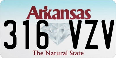 AR license plate 316VZV