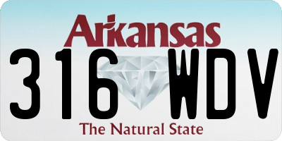 AR license plate 316WDV