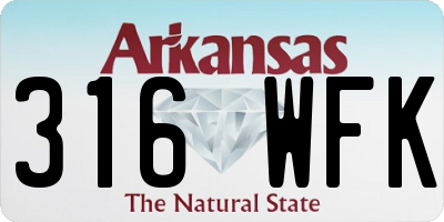 AR license plate 316WFK