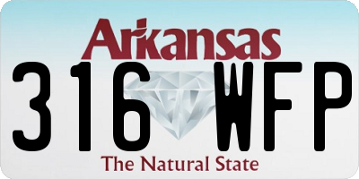 AR license plate 316WFP