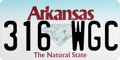 AR license plate 316WGC