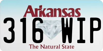 AR license plate 316WIP