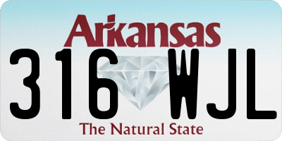 AR license plate 316WJL