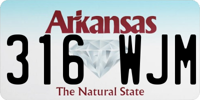 AR license plate 316WJM