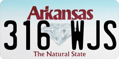 AR license plate 316WJS