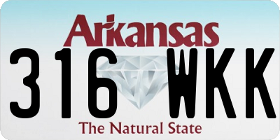 AR license plate 316WKK