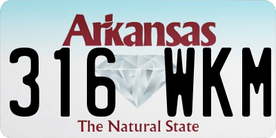 AR license plate 316WKM