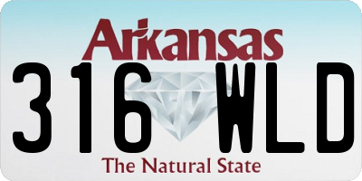 AR license plate 316WLD