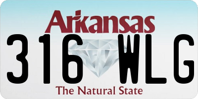 AR license plate 316WLG