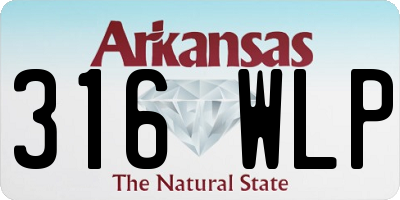 AR license plate 316WLP