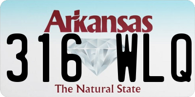 AR license plate 316WLQ