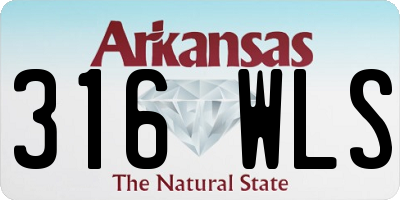 AR license plate 316WLS