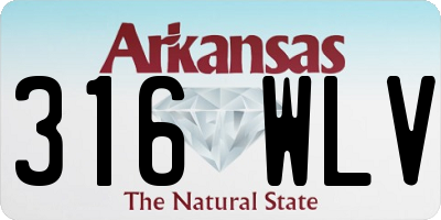 AR license plate 316WLV
