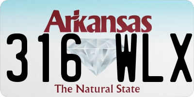 AR license plate 316WLX