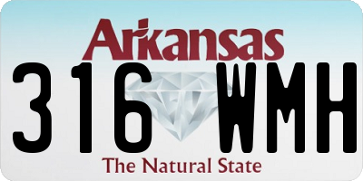 AR license plate 316WMH