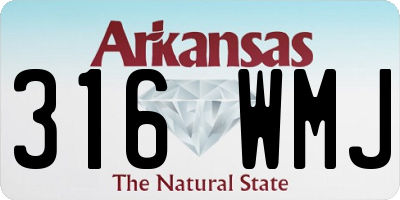 AR license plate 316WMJ