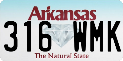 AR license plate 316WMK