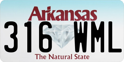 AR license plate 316WML