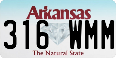 AR license plate 316WMM